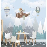 CW6001-1 Decoprint Wallcoverings Cute Walls blau...
