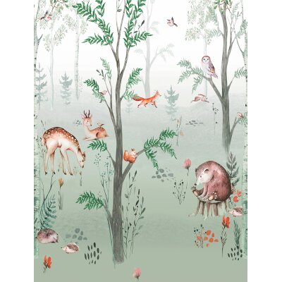 CW6041-1 Decoprint Wallcoverings Cute Walls grün Digitaltapete