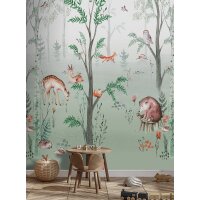 CW6041-1 Decoprint Wallcoverings Cute Walls grün...