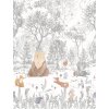 CW6043-1 Decoprint Wallcoverings Cute Walls grau Digitaltapete