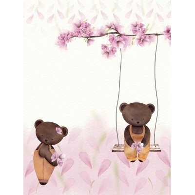 CW6127-1 Decoprint Wallcoverings Cute Walls Pink Digitaltapete