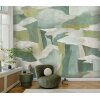 DW3011 Decoprint Wallcoverings Designer Walls 2  Eisblau blau Digitaldruck Vlies