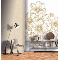 SW3027-2 Decoprint Wallcoverings Scenic Walls  Gold &...