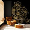 SW3027-4 Decoprint Wallcoverings Scenic Walls  Schwarz & Gold  Digitaldruck Vlies