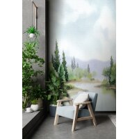 SW3037-1 Decoprint Wallcoverings Scenic Walls  Grün...