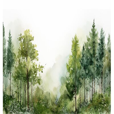 SW3038-1 Decoprint Wallcoverings Scenic Walls  Grün  Digitaldruck Vlies