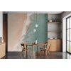 SW3054-1 Decoprint Wallcoverings Scenic Walls  Mineralblau  Digitaldruck Vlies