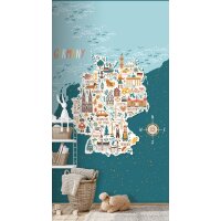 SW3063-1 Decoprint Wallcoverings Scenic Walls  Blau...