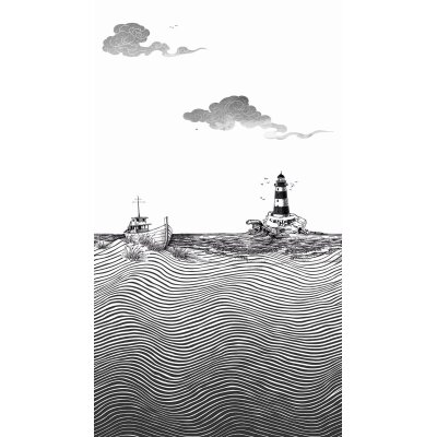 SW3065-1 Decoprint Wallcoverings Scenic Walls  Schwarz & Weiß  Digitaldruck Vlies
