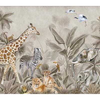SW3066-1 Decoprint Wallcoverings Scenic Walls  Taupe  Digitaldruck Vlies