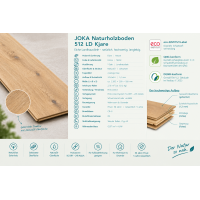 JOKA Naturholzboden 512 LD Kjare KE328 PAR2101626_E328 – Eiche Landhausdiele Oak raw gebürstet, Nature NaturaÖl, 2,76 m²