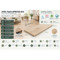 JOKA XploraPROVE 833 Naturdesignboden NK33 8812 PAR1652027_8812 – Oak savage light V4, 1,99 m²