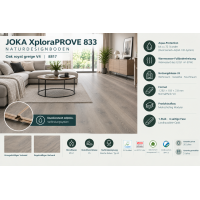 JOKA XploraPROVE 833 Naturdesignboden NK33 8817 PAR1652027_8817 – Oak royal greige V4, 1,99 m²