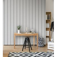 Essener Kids and Teens G78572 Vliestapete Streifen grau blau