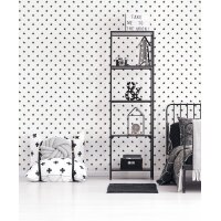 Essener Kids and Teens G78598 Vliestapete Sterne schwarz