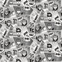 Essener Kids and Teens G78556 Vliestapete Comic grau schwarz