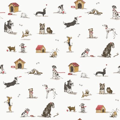 Essener Kids and Teens G78562 Vliestapete Hunde braun bunt