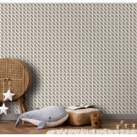Essener Kids and Teens G78577 Vliestapete Punkte braun beige sand