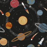 Essener Kids and Teens G78596 Vliestapete Planeten bunt