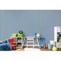 Essener Tapeten Kids and Teens G78400 Streifentapete blau...