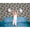 Essener Tapeten Kids and Teens G78571 Rallye Tapete grau silber schwarz gelb Vliestapete