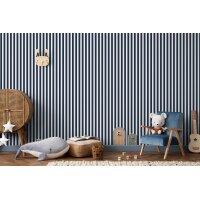 Essener Tapeten Kids and Teens G78587 Streifentapete blau...