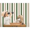 Essener Tapeten Kids and Teens G78550 Streifentapete grün beige sand weiß Vliestapete